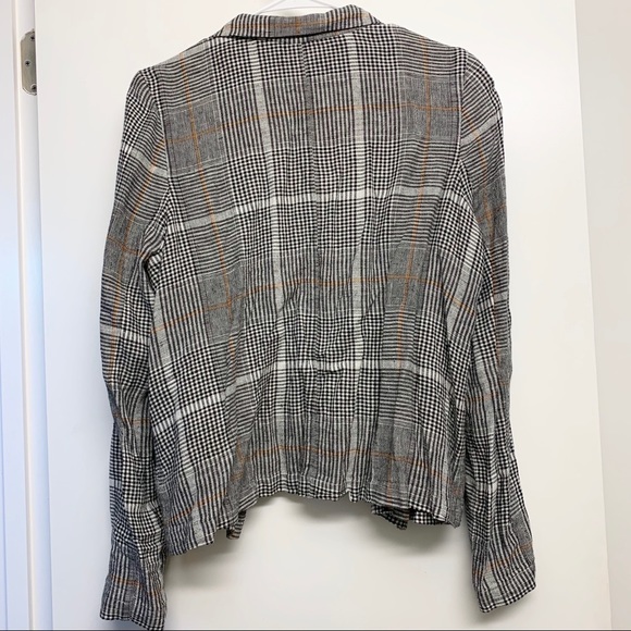 BP Plaid Linen Blend Blazer - Picture 6 of 6